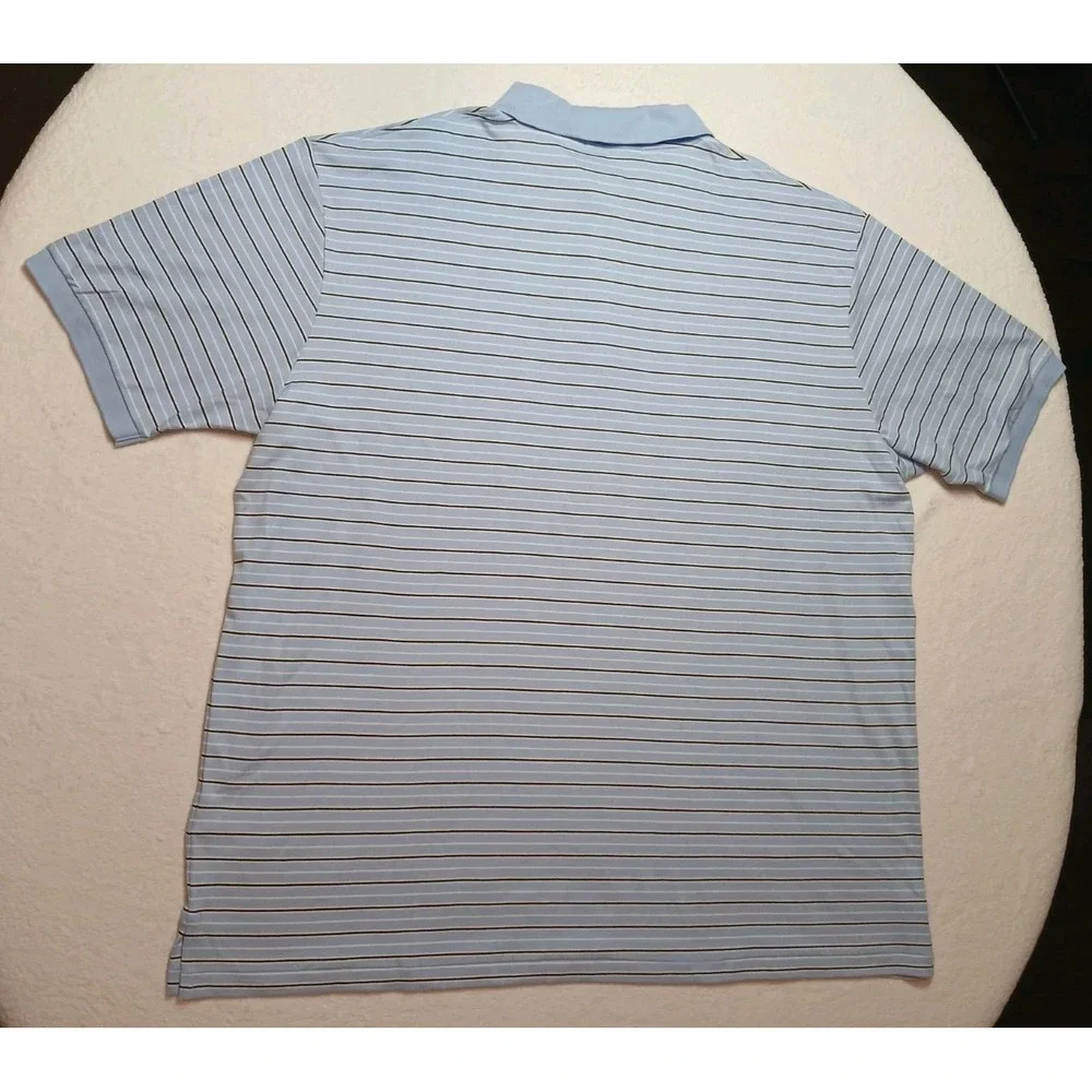 NWT Polo Ralph Lauren Shirt Men 3LT Big & Tall Blue Striped Soft Cotton Polo